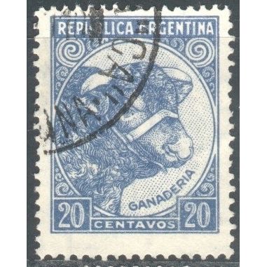 Argentina stamps SG755 - 1935 - Bull (Production & Industry) 20c - used 7