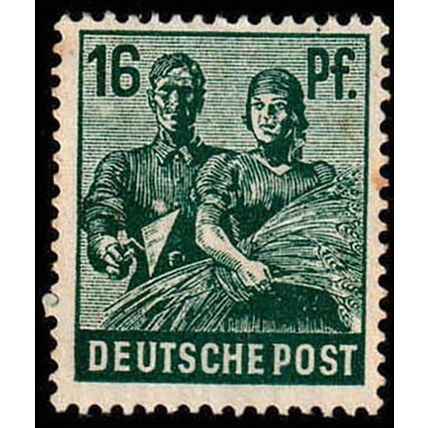Germany 1947 Farming 16Pfg Used Stamp