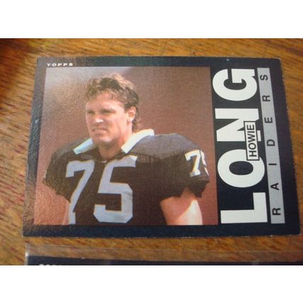 1985 Topps, 2-cards, Howie Long, Marcus Allen