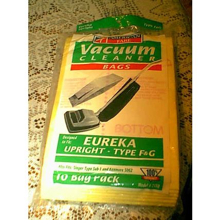 NEW AMERICAN FARE EUREKA UPRIGHT TYPE F&G 10 VACUUM CLEANER BAGS - MODEL 2310