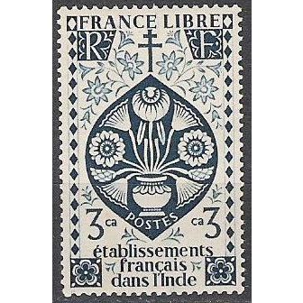 Etablissements Français dans l'Inde 1942 Michel 220 Neuf * Cote (2006) 0.40 €