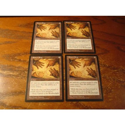 Magic The Gathering, MTG, 4-Cards, 1996, SISAY'S RING, nm