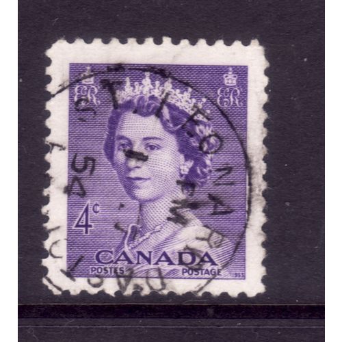 CANADA 1953 SG 453 4c VIOLET FINE USED #2