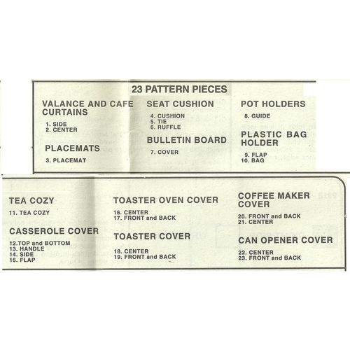 McCalls 2018 Sewing Pattern Home Decorating Kitchen Essentials Cushions Used