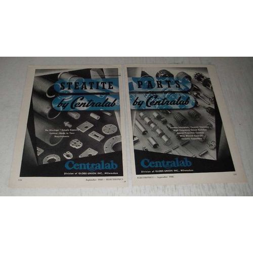 1943 Centralab Steatite Parts Ad