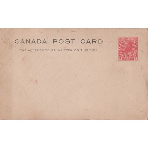 Canada circa 1912 prepaid card with early George V portrait see rest