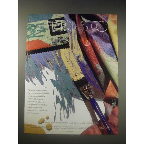 1990 S. Harris & Co. Fabrics Ad