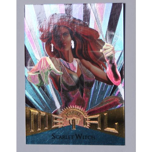 Marvel Metal 1995 Base trading card # 25 Scarlet Witch (A) - Fleer