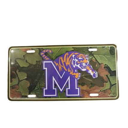 Memphis Tigers Camo License Plate