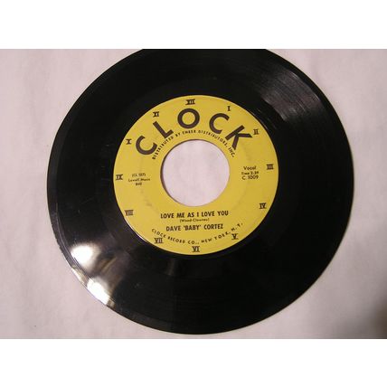 Dave 'Baby' Cortez 45-THE HAPPY ORGAN/LOVE ME AS I LOVE YOU