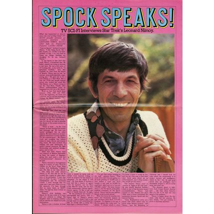 TV SCI-FI MONTHLY MAGAZINE NO 7 1976 BIONIC WOMAN POSTER VF