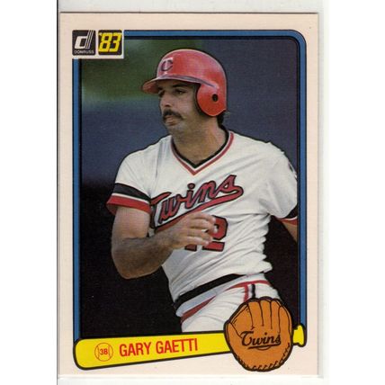 1983 Donruss baseball card 53 Gary Gaetti RC - Twins