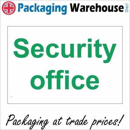 SE075 SECURITY OFFICE SIGN NIGHT GUARD WORKPLACE FACTORY MUSEUM LIBRARY HOSPITAL