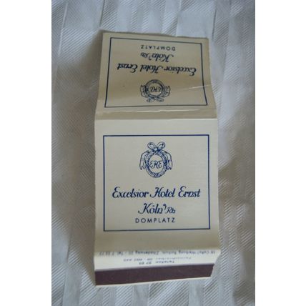 Matchbook Cover Excelsior Hotel Ernst, Koln