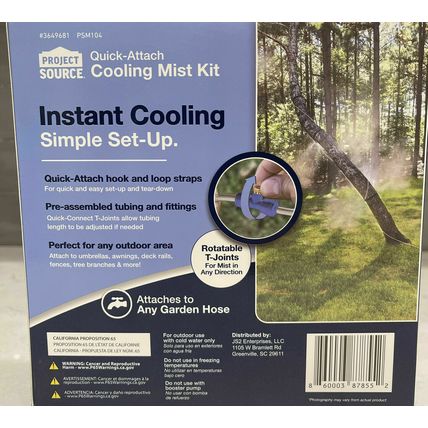 Mist Cooling System Outdoor Portable Garden Patio Mister KIT Water Spray