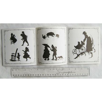 Illustrated leaflet, Victorian Silhouettes, Bethnal Green Museum of Childhood