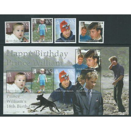 british virgin islands royalty prince williams 18th sg042 sg 1042 sgms1046 mnh