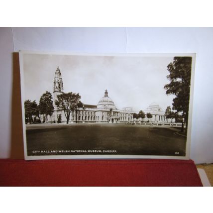 WELSH NATIONAL MUSEUM, CARDIFF used postcard RP 1952 pm =