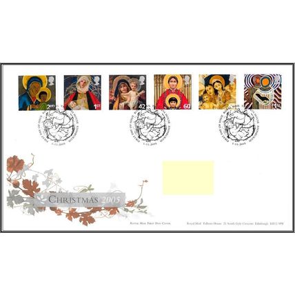 2005 GB FDC - Christmas - Typed Address