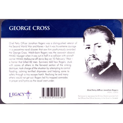 2017 Australia Medallion Legends of the ANZACS George Cross