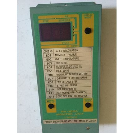MIYACHI RX-100A, HONDA MONITOR UNIT DISPLAY E01-E12 CODE,FB