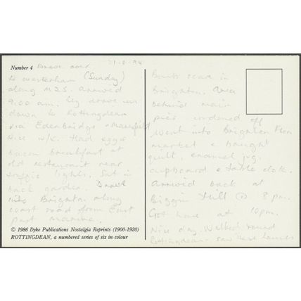 Rottingdean in 1900-1920, Sussex, 1986 - Dyke Publications Postcard