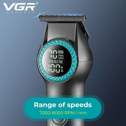VGR Professional Hair Trimmer V-990 8000RPM LED Spotlight USB Type-C Charging
