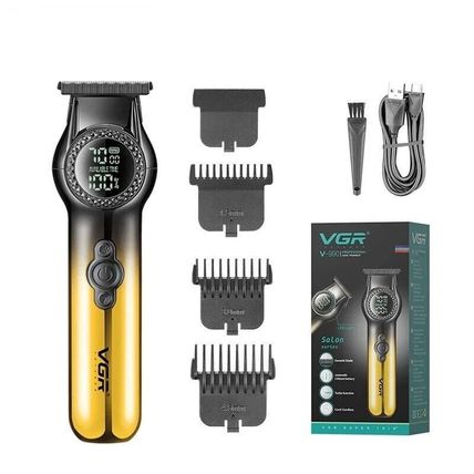 VGR Professional Hair Trimmer V-990 8000RPM LED Spotlight USB Type-C Charging