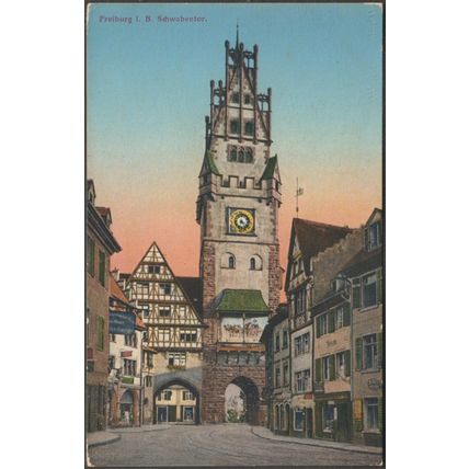 Schwabentor, Freiburg im Breisgau, c.1905-10 - Emil Hartmann AK