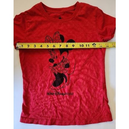 Minnie Mouse Walt Disney World Red Polka Dot T-Shirt Girl’s Size Medium