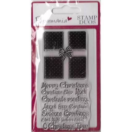 Papermania. Gifted Greetings Stamp Set. Stamping Cardmaking Scrapbooking