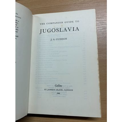 1968 "THE COMPANION GUIDE TO JUGOSLAVIA" TRAVEL VINTAGE HARDBACK BOOK (P5)