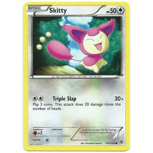 Pokemon Black & White Plasma Storm - #109/135 - Skitty