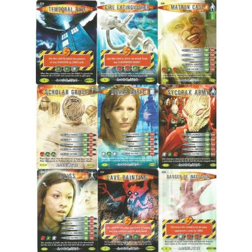 Dr Doctor Who Battles In Time Annihilator Lot of 18 Common Cards [ Lot A14 ]