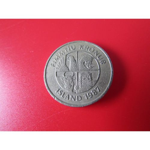 1987 ICELAND FIFTY KRONUR FREE POST. Q