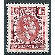 Jamaica 1938 SG122 1d Scarlet Mounted Mint ....