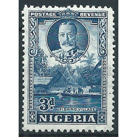 Nigeria 1936 SG38 3d Blue Mounted Mint .. ..