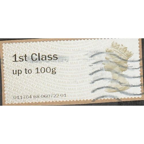 2015 Post & Go. 1st class up to 100g. MA15 Self Adhesive. Fine Used On Piece.