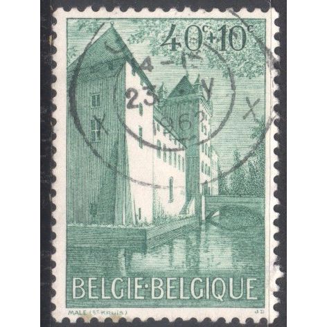 Belgium 1962 - SG1795 - 40c + 10c green - Male Castle - used