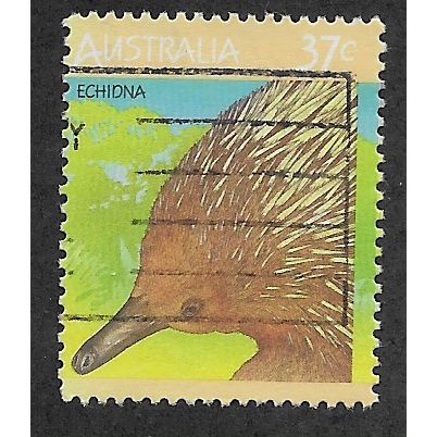 AUS 1986 37c 'AUSTRALIAN WILDLIFE -ECHIDNA' (1ST SERIES)' FINE USED (EBID60-015)
