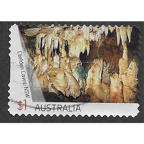 AUS 2017 $1.00 (S/A)'CAVES -CLIEFDEN CAVE' FINE USED (EBID63-902)