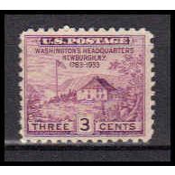 752 3c Washington's Hdqs Fine MNH ZA2797