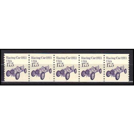 2262 17.5c Race Car Very Fine MNH Dry Gum PNC 1/5 X0913