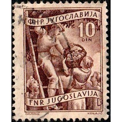 Yugoslavia 1950 Local Economy 10D Used Stamp