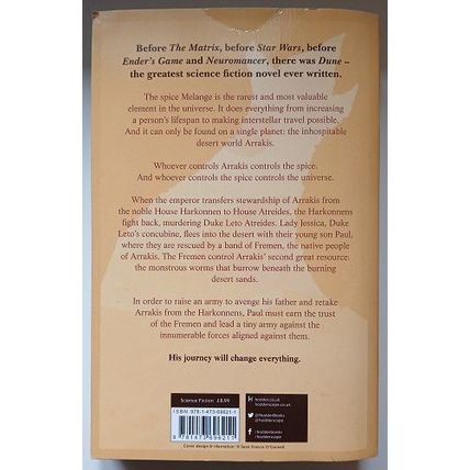 Dune, Frank Herbert, 50th Anniversary Edition, UK pb 2005