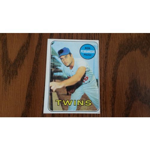 1969 Topps Card # 077A Ron Perranoski Good (2) Minnesota Twins
