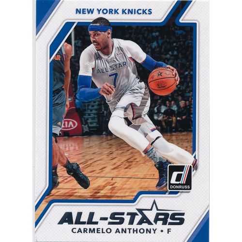 2017-18 Donruss All-Stars 25 Carmelo Anthony New York Knicks