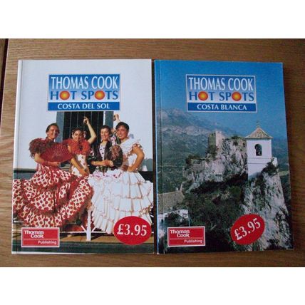 Thomas Cook Hot Spots COSTA BLANCA & COSTA DEL SOL 2 PB BOOKLETS 1999 **GC**