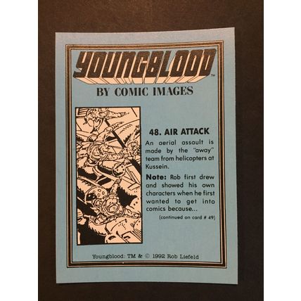 Youngblood trading card #48, excellent condition!