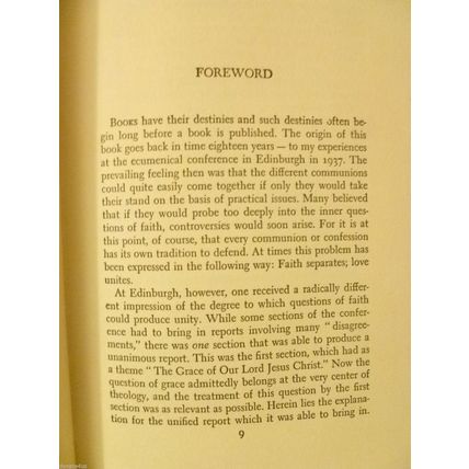 CHRIST AND HIS CHURCH by ANDERS NYGREN Bishop Lund 1956 HARDCOVER